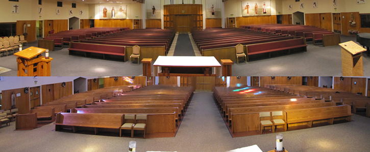 Economical and Practical: Refurbished Chairs in California for Church Seating